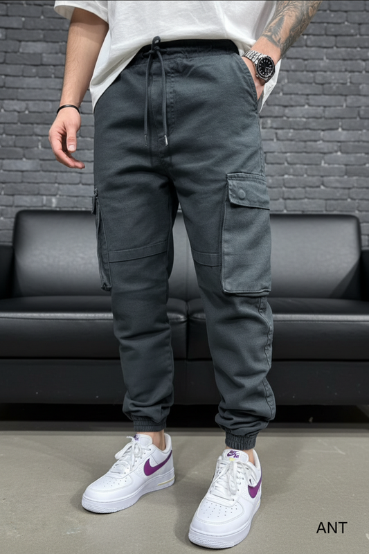 Pantalon Cargo Jogger antracite 9000