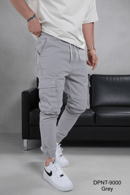 Pantalon Cargo Jogger Gris Clair 9000 - ZG PREMIUM