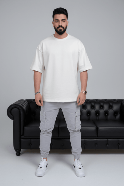 Pantalon Cargo Jogger Gris Clair 9000 - ZG PREMIUM