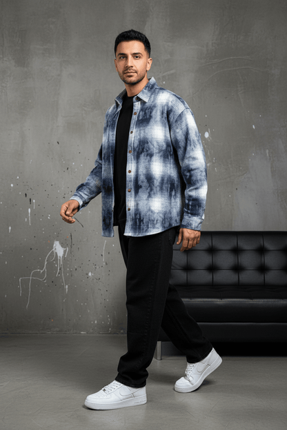 Chemise Carreaux Tie - Dye Homme 2619 - ZG PREMIUM