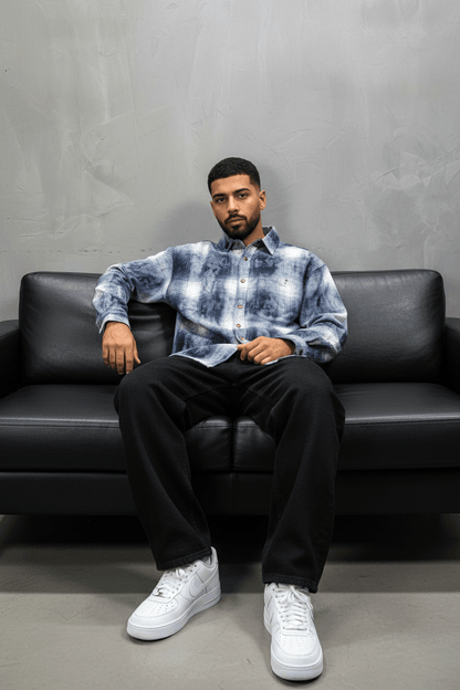 Chemise Carreaux Tie - Dye Homme 2619 - ZG PREMIUM