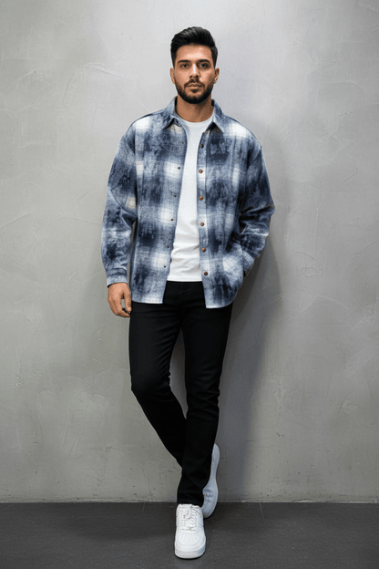 Chemise Carreaux Tie - Dye Homme 2619 - ZG PREMIUM