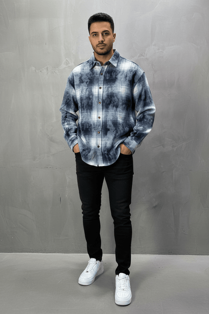 Chemise Carreaux Tie - Dye Homme 2619 - ZG PREMIUM