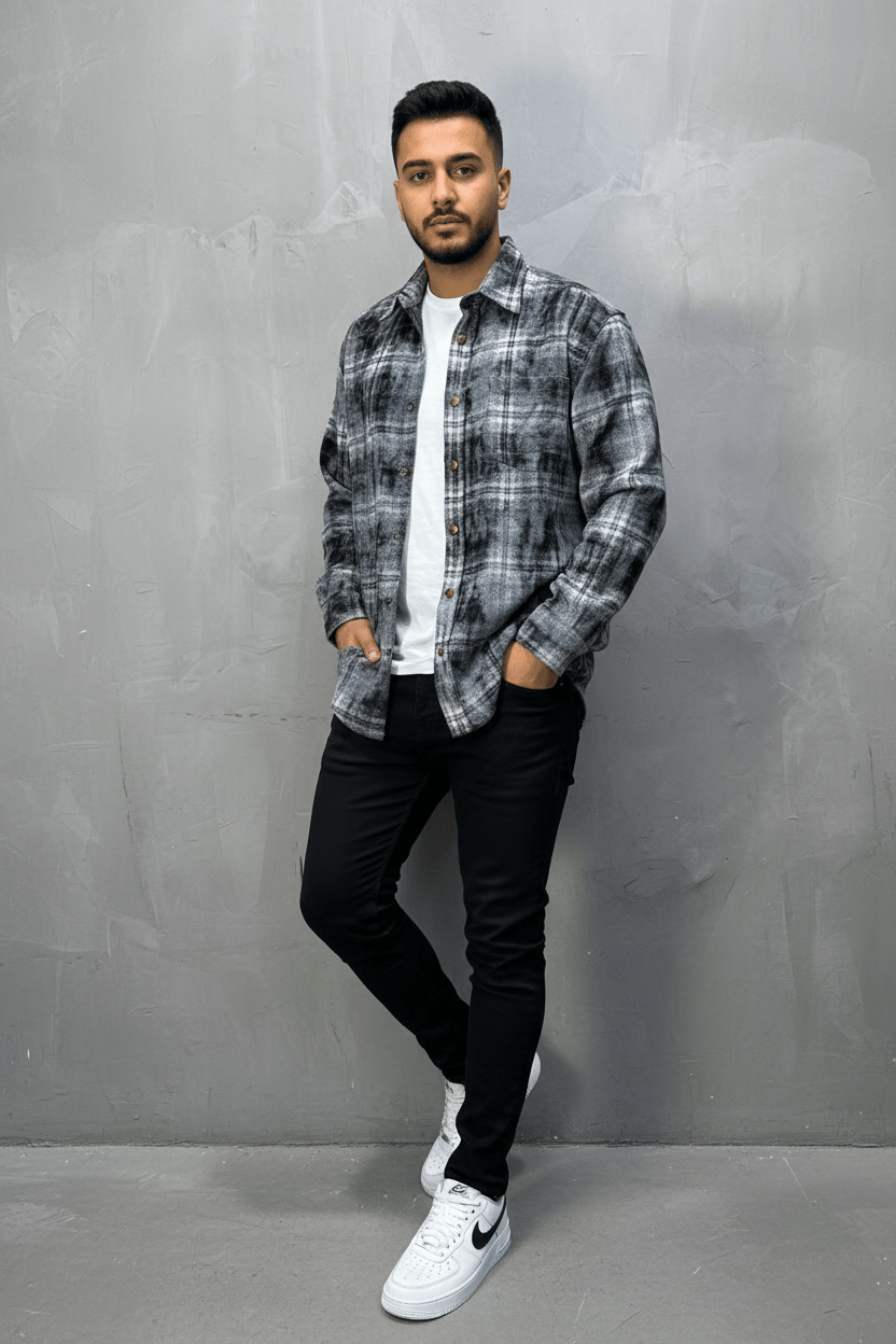 Chemise Carreaux Tie - Dye Homme 2619 - ZG PREMIUM