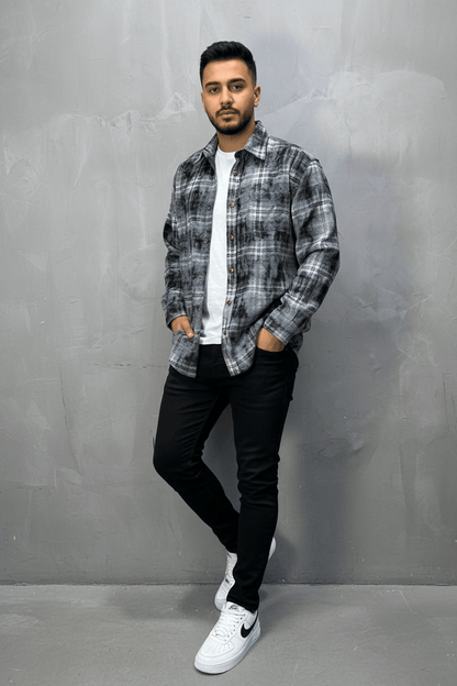 Chemise Carreaux Tie - Dye Homme 2619 - ZG PREMIUM