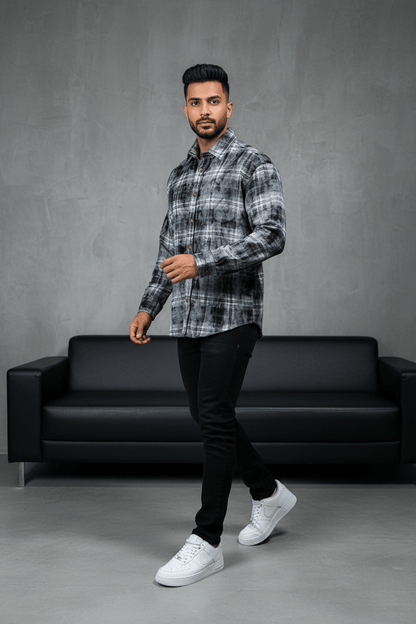 Chemise Carreaux Tie - Dye Homme 2619 - ZG PREMIUM