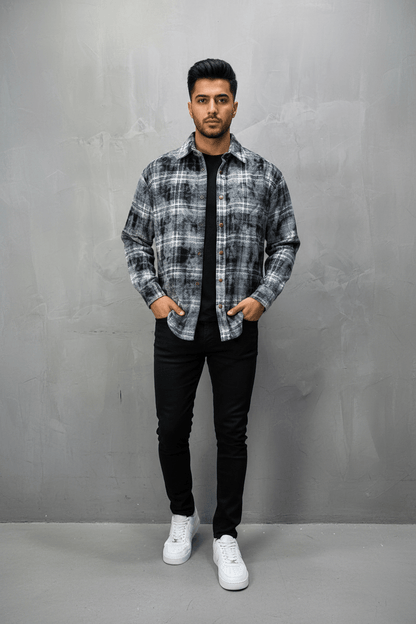 Chemise Carreaux Tie - Dye Homme 2619 - ZG PREMIUM