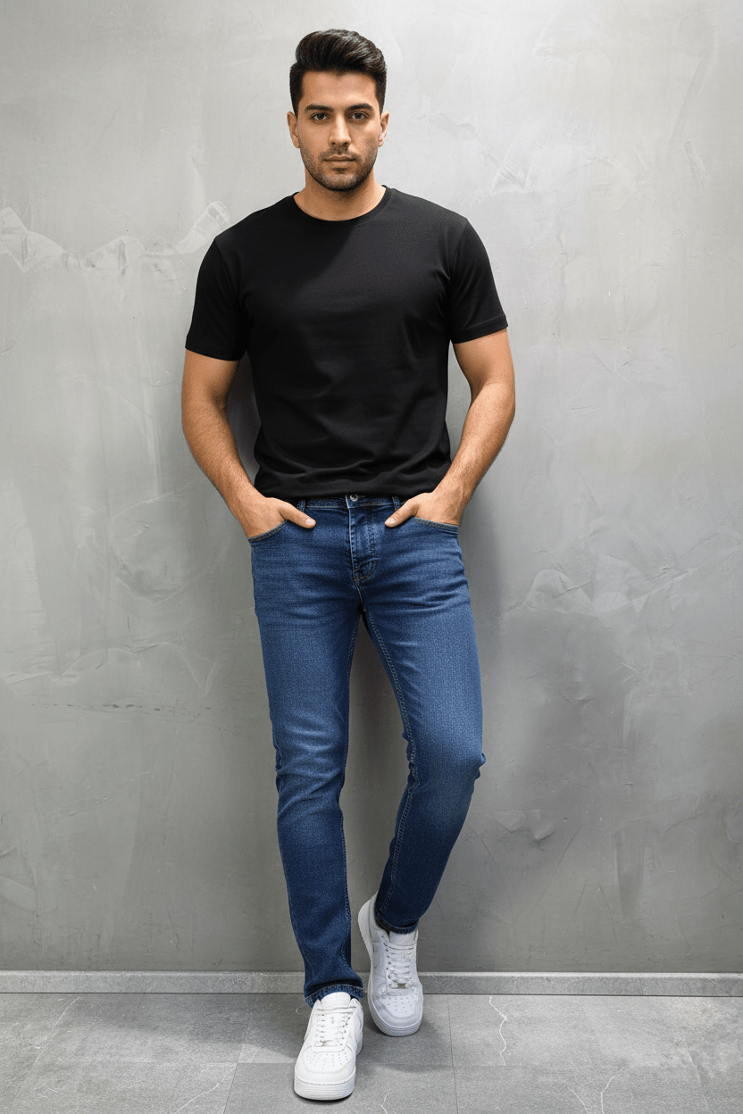 Jeans Homme Bleu Foncé 926 - ZG PREMIUM