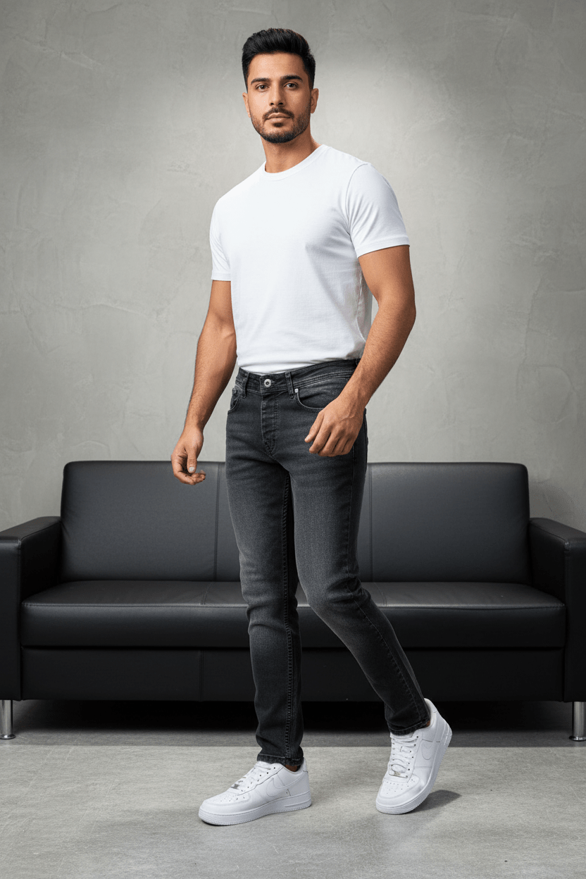 Jeans Homme Gris Foncé 928 - ZG PREMIUM