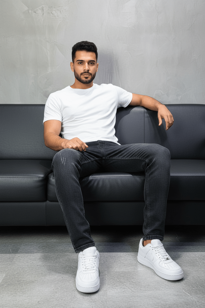 Jeans Homme Noir Délavé 929 - ZG PREMIUM
