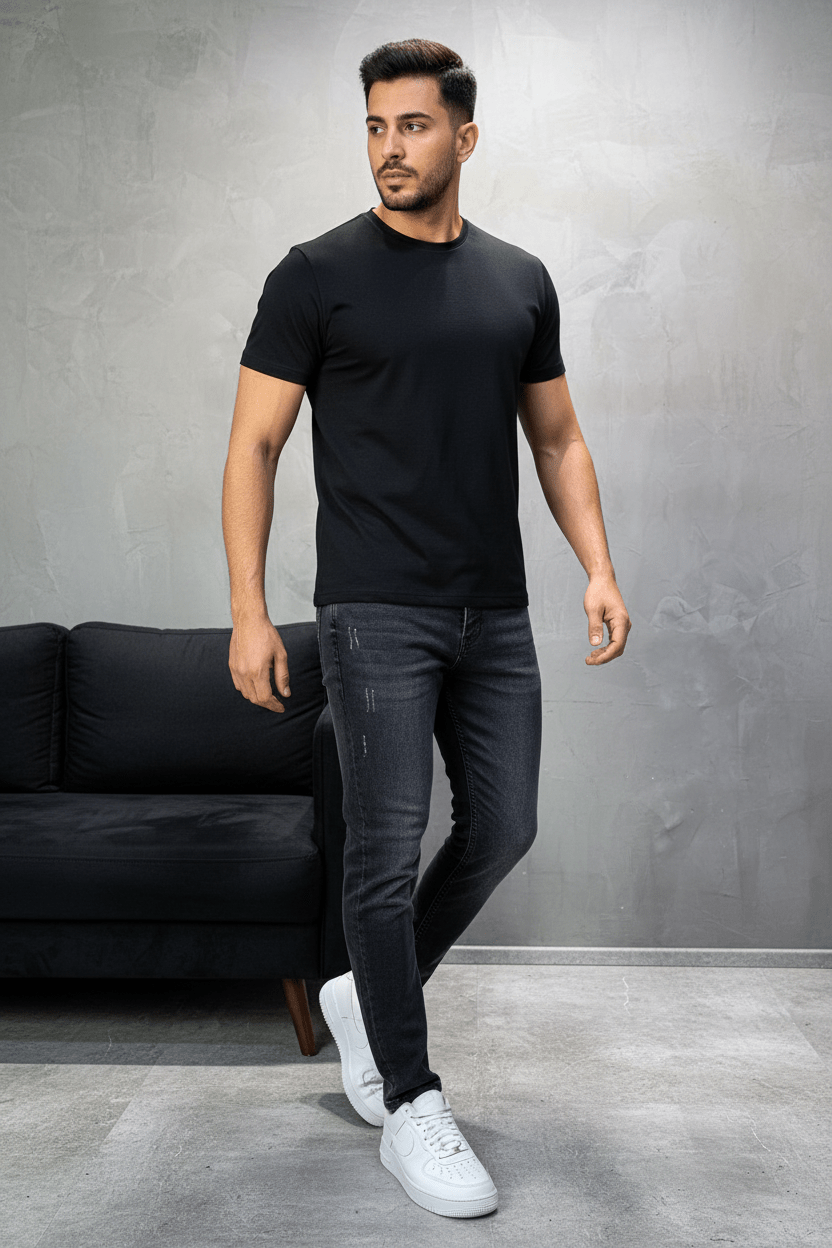 Jeans Homme Noir Délavé 929 - ZG PREMIUM