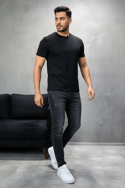 Jeans Homme Noir Délavé 929 - ZG PREMIUM