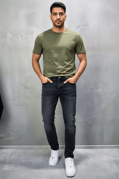 Jeans Homme Noir Délavé 929 - ZG PREMIUM