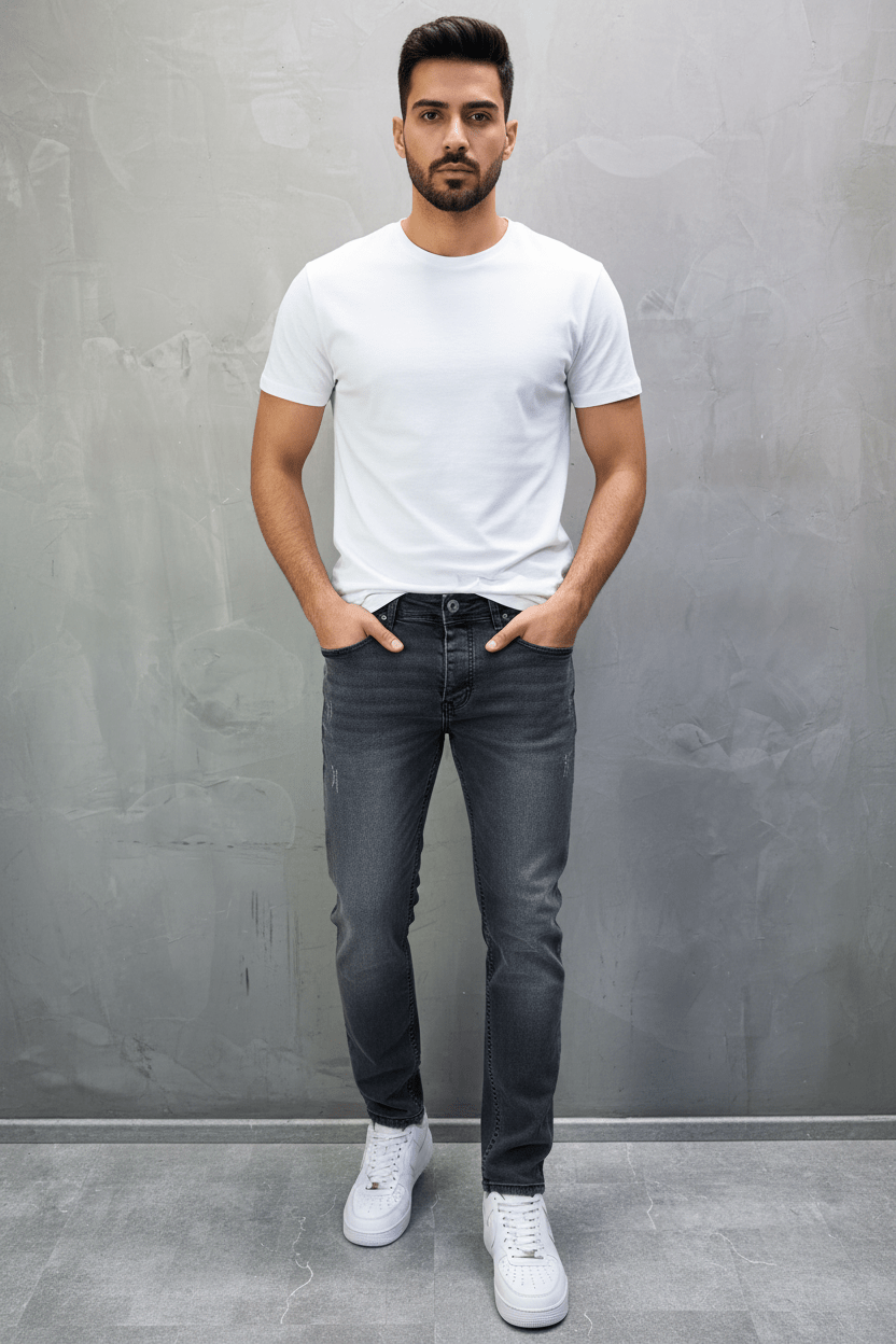 Jeans Homme gris Délavé 929 - ZG PREMIUM