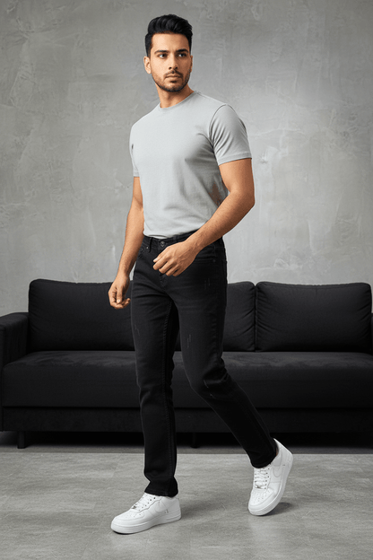 Jeans Homme noir Déchiré 930 - ZG PREMIUM