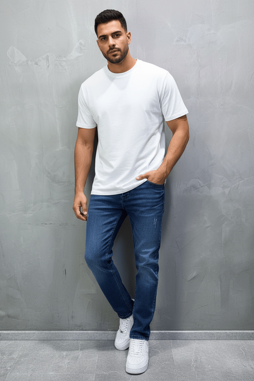 Jean Homme Bleu clére Déchiré 959 - ZG PREMIUM
