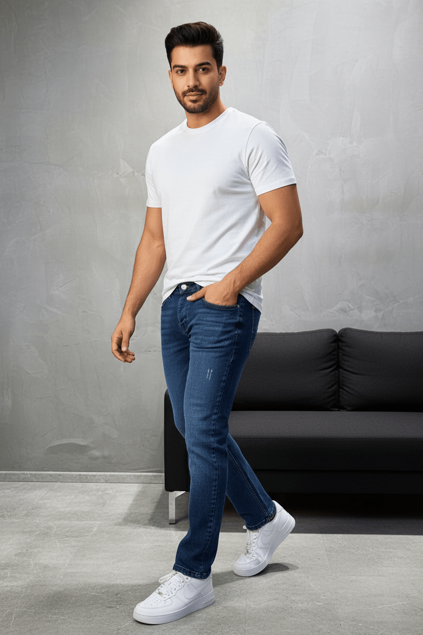 Jean Homme Bleu clére Déchiré 959 - ZG PREMIUM