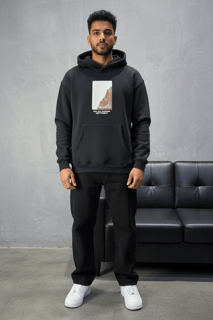 Hoodie black Imprimé Visage Artistique 4959 - ZG PREMIUM