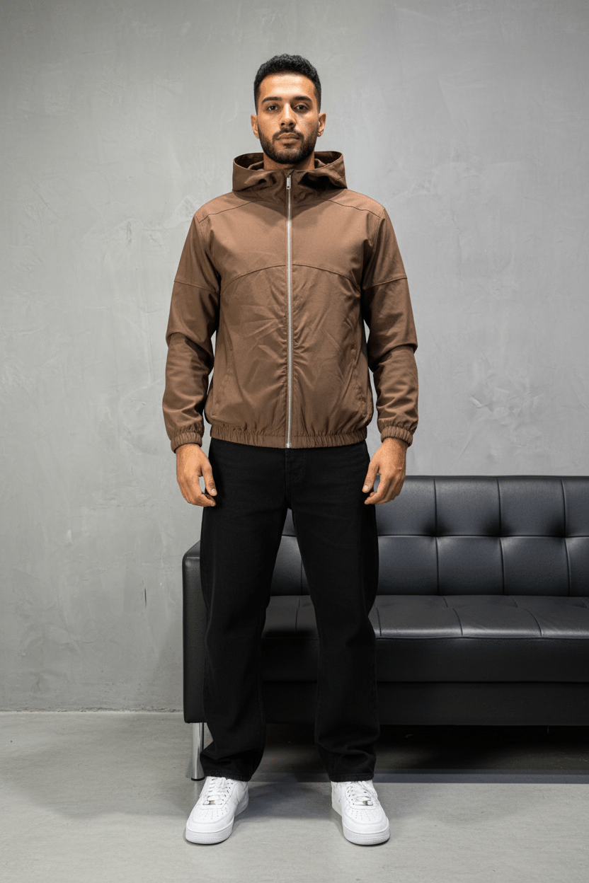 Veste marrakech Coupe - Vent Marron Capuche 2615 - ZG PREMIUM