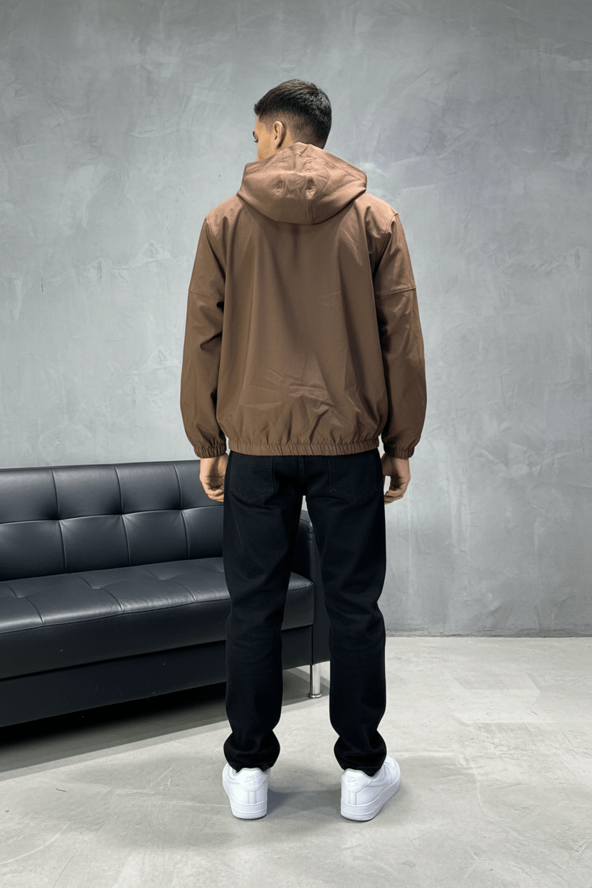 Veste marrakech Coupe - Vent Marron Capuche 2615 - ZG PREMIUM