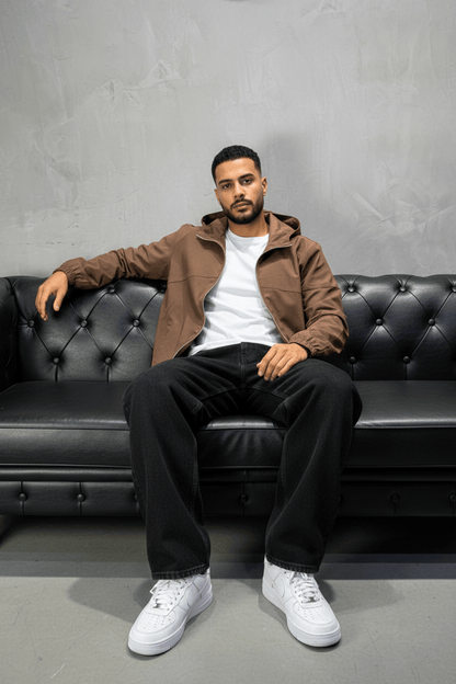 Veste marrakech Coupe - Vent Marron Capuche 2615 - ZG PREMIUM