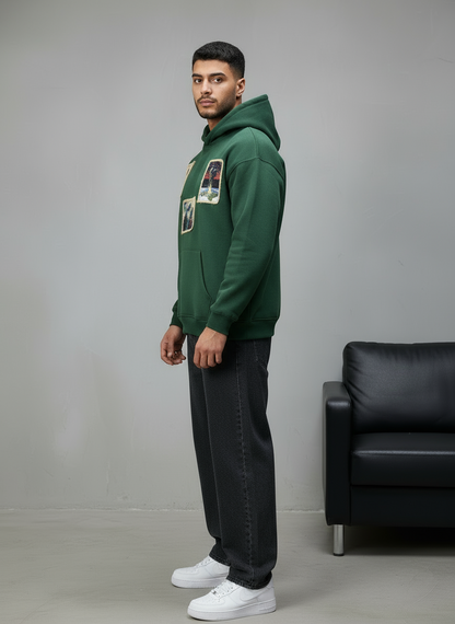 HOODIE SAW OVERSIZE GREEN 4989