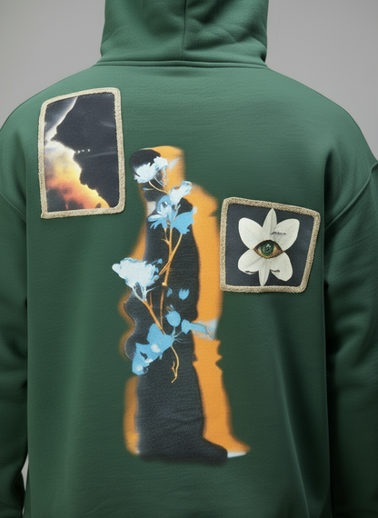 HOODIE SAW OVERSIZE GREEN 4989