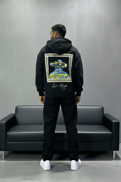Hoodie Van Gogh Noir Oversize 5005 - ZG PREMIUM