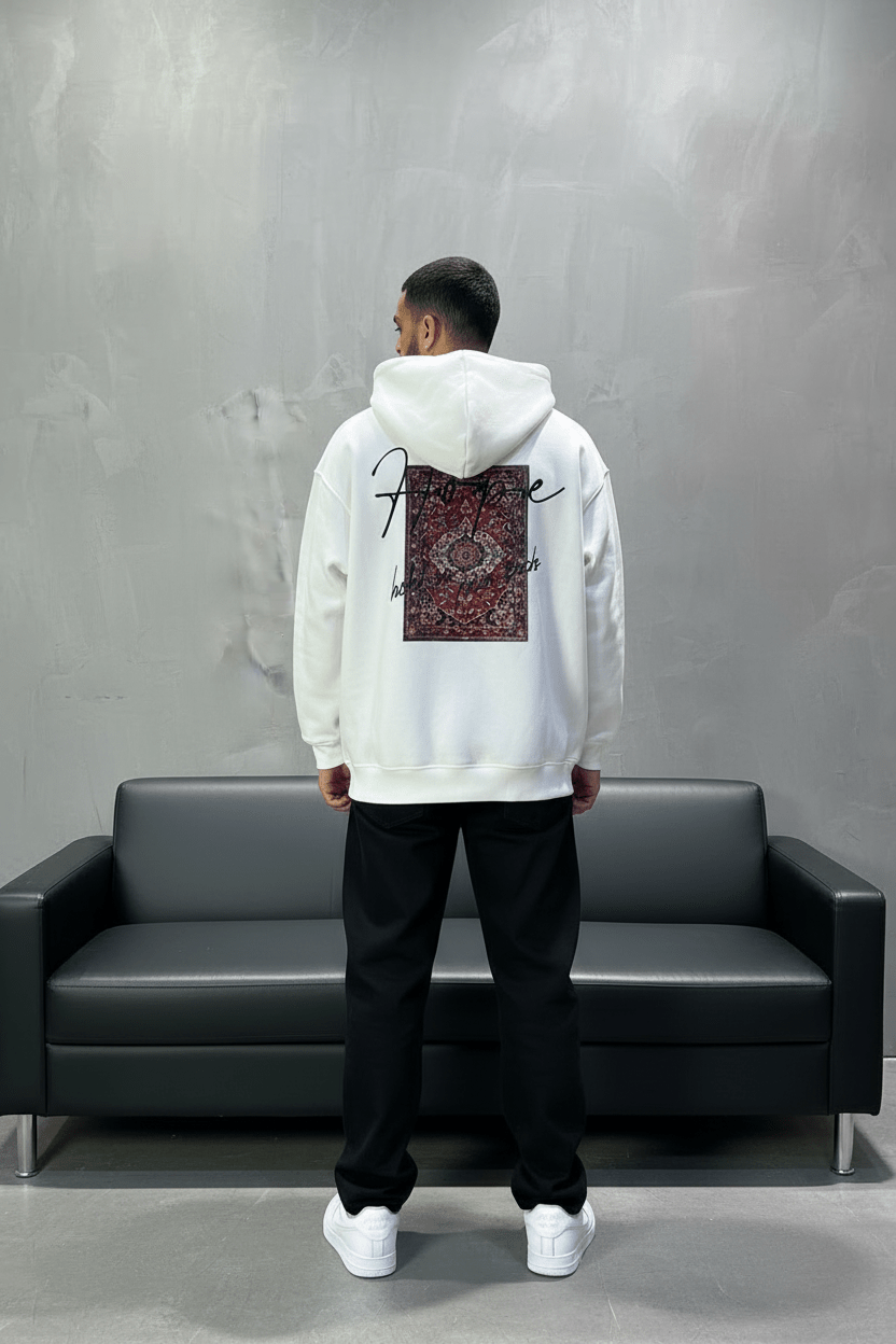 Hoodie Hope Blanc Oversize 4968 - ZG PREMIUM