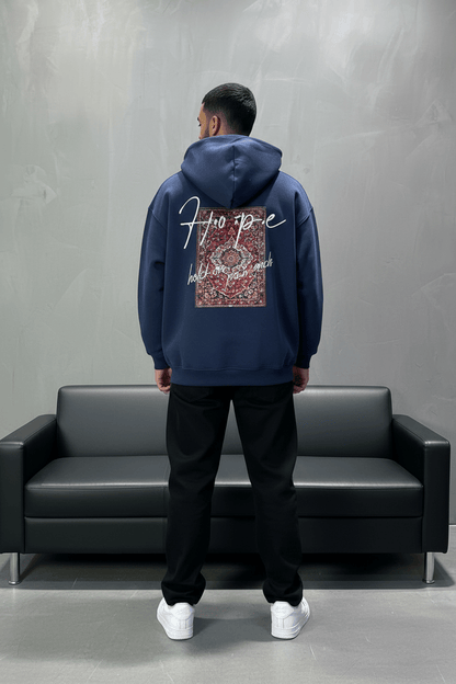 Hoodie Hope Bleu Marine Oversize 4968 - ZG PREMIUM