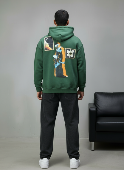 HOODIE SAW OVERSIZE GREEN 4989