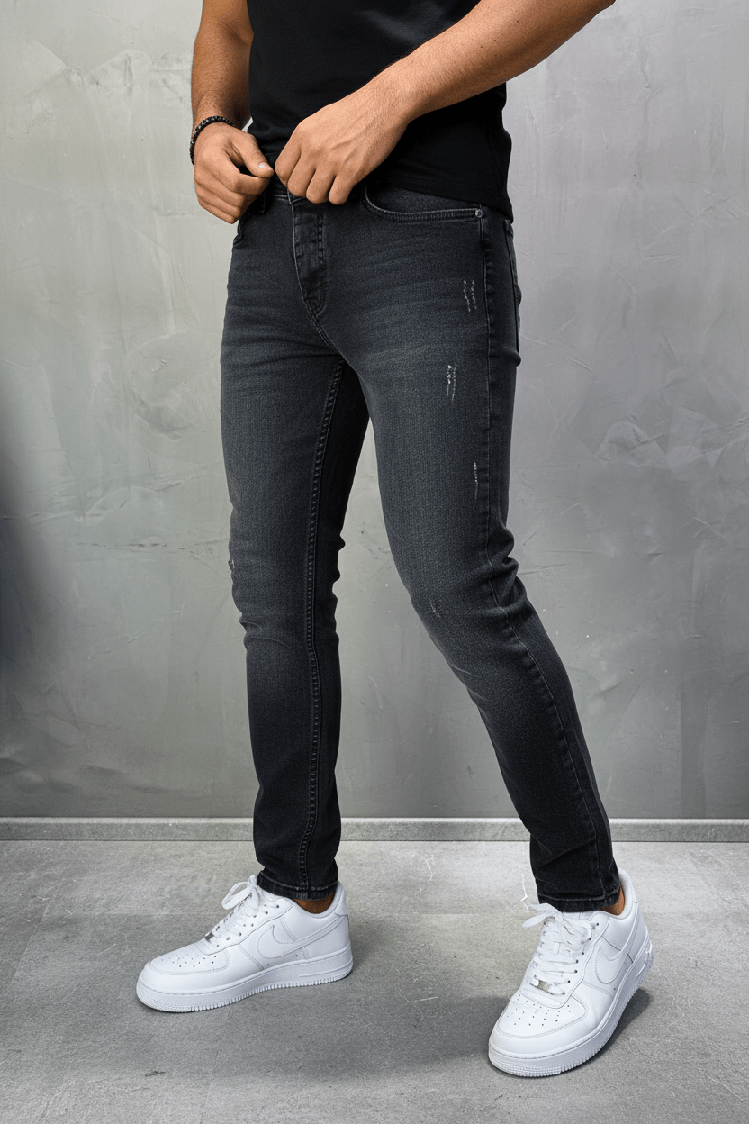Jeans Homme Noir Délavé 929 - ZG PREMIUM
