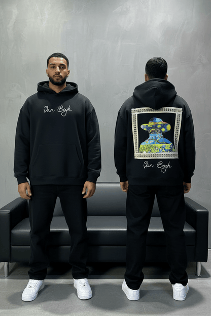 Hoodie Van Gogh Noir Oversize 5005 - ZG PREMIUM
