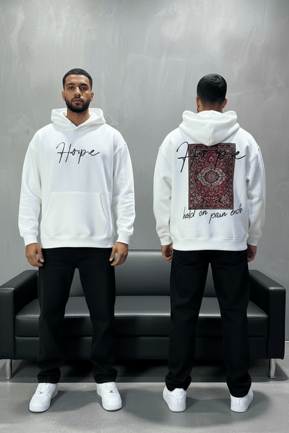 Hoodie Hope Blanc Oversize 4968 - ZG PREMIUM