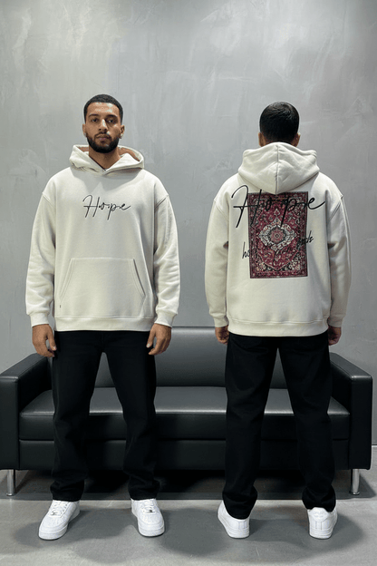 Hoodie Hope Beige Oversize 4968 - ZG PREMIUM