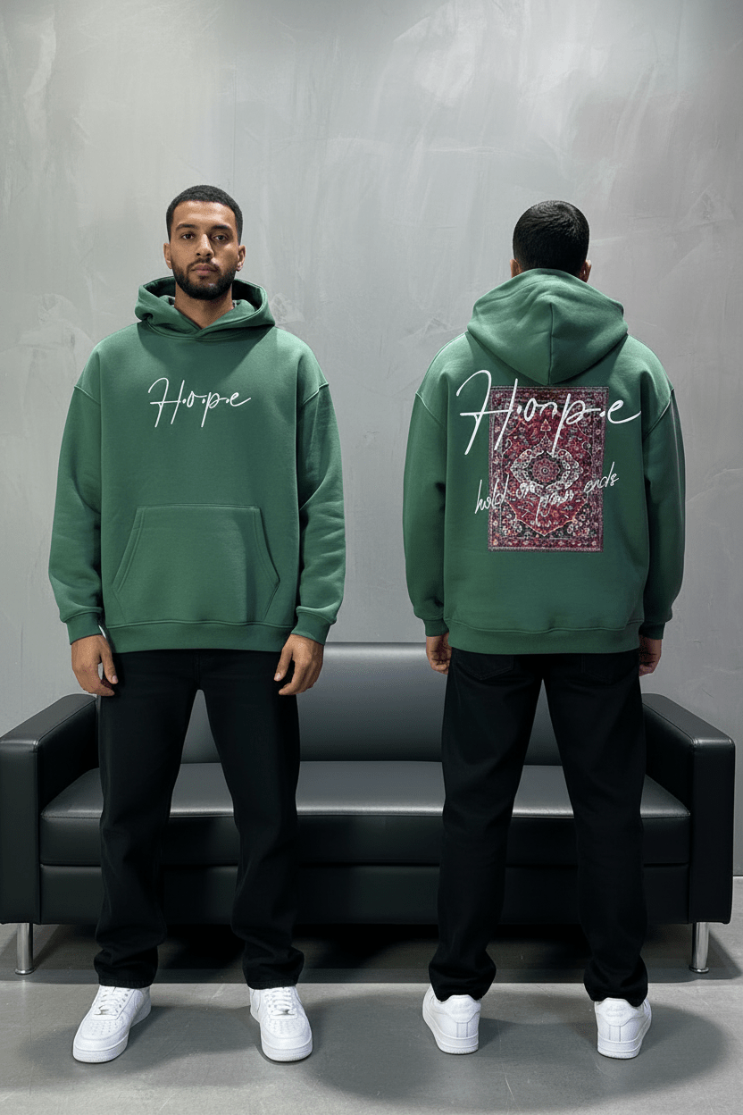 Hoodie Hope Vert Oversize 4968 - ZG PREMIUM