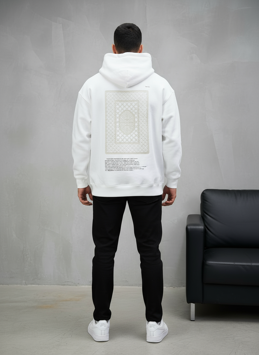 HOODIE SAW OVERSIZE WHITE 4995