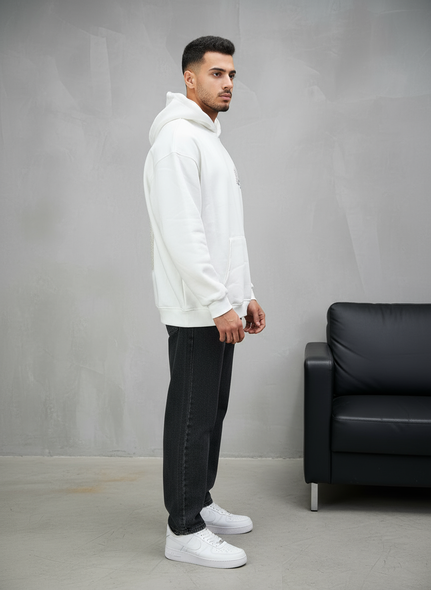 HOODIE SAW OVERSIZE WHITE 4995
