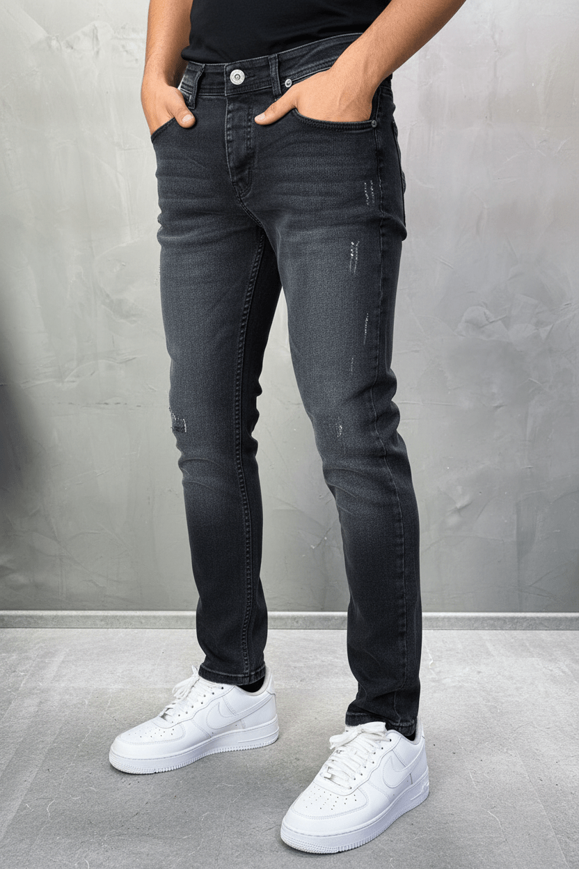 Jeans Homme Noir Délavé 929 - ZG PREMIUM