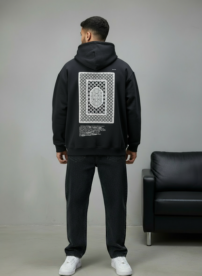 HOODIE SAW OVERSIZE BLACK 4995