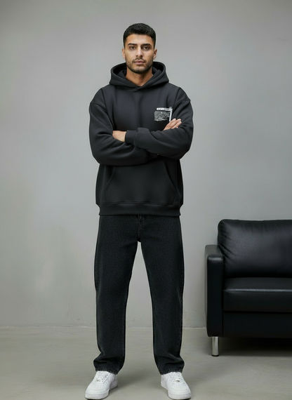 HOODIE SAW OVERSIZE BLACK 4995