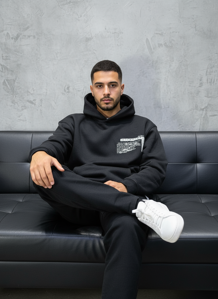 HOODIE SAW OVERSIZE BLACK 4995