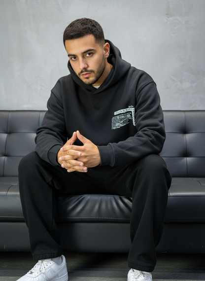 HOODIE SAW OVERSIZE BLACK 4995