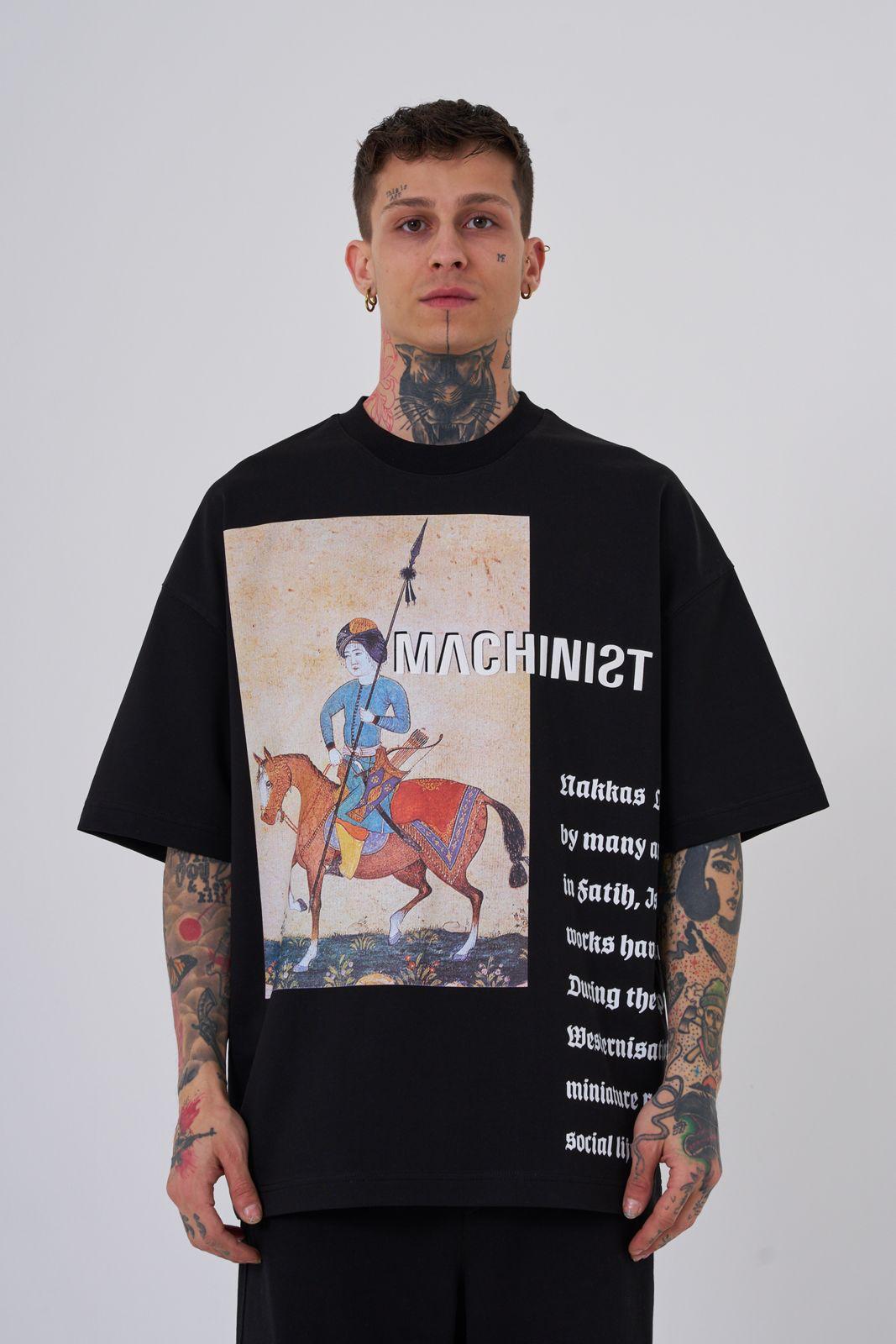 T-SHIRT OVERSIZE MACHINIST BLACK M2059