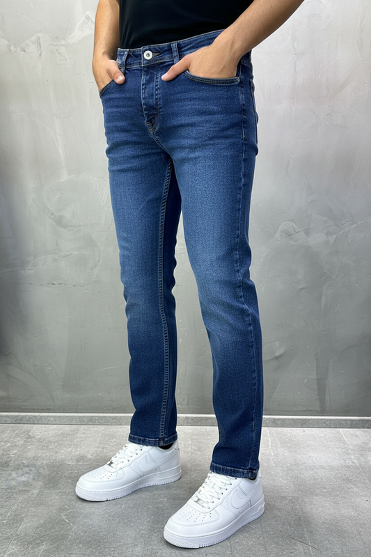 Jeans Homme Bleu Foncé 926