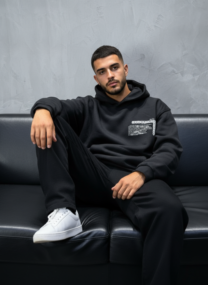 HOODIE SAW OVERSIZE BLACK 4995