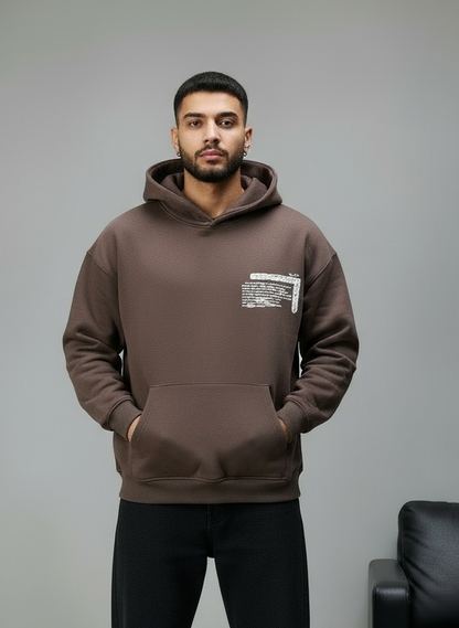 HOODIE SAW OVERSIZE BROWN 4995