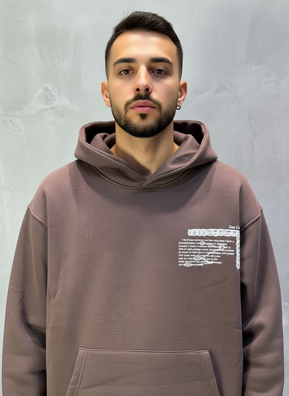 HOODIE SAW OVERSIZE BROWN 4995