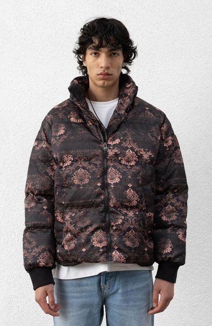 PUFER JACKET DIGITAL STYLE BLACK 5663