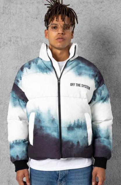 PUFER JACKET DIGITAL STYLE BLUE 5667